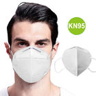 Nonwoven KN95 Katlanır Yarım Yüz Maskesi Elastik Kulak Askılı Dikey Katlama Düz
