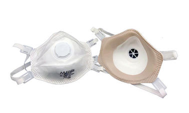Çin Tahriş Olmayan Karbon Solunum Maskesi Yumuşak Beyaz Renk CE Sertifikası Fabrika