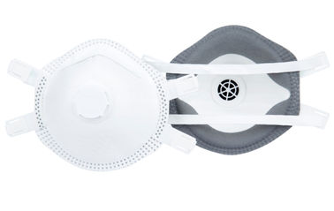 Beyaz Tek Kullanımlık Solunum Maskesi, Endüstriyel Alan için FFP2V Toz Maskesi