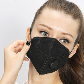 PM2.5 Koruyucu Katlanır Toz Yüz Maskesi Vana Filtre Ile Dokuma Olmayan Maske N95 Maske
